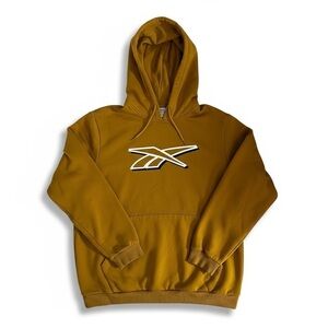 Mustard Yellow Reebok logo Pullover Hoodie​